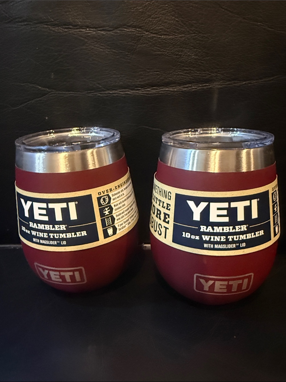 Yeti Rambler 10 oz Wine Tumblers in Deep Red – Set of 2